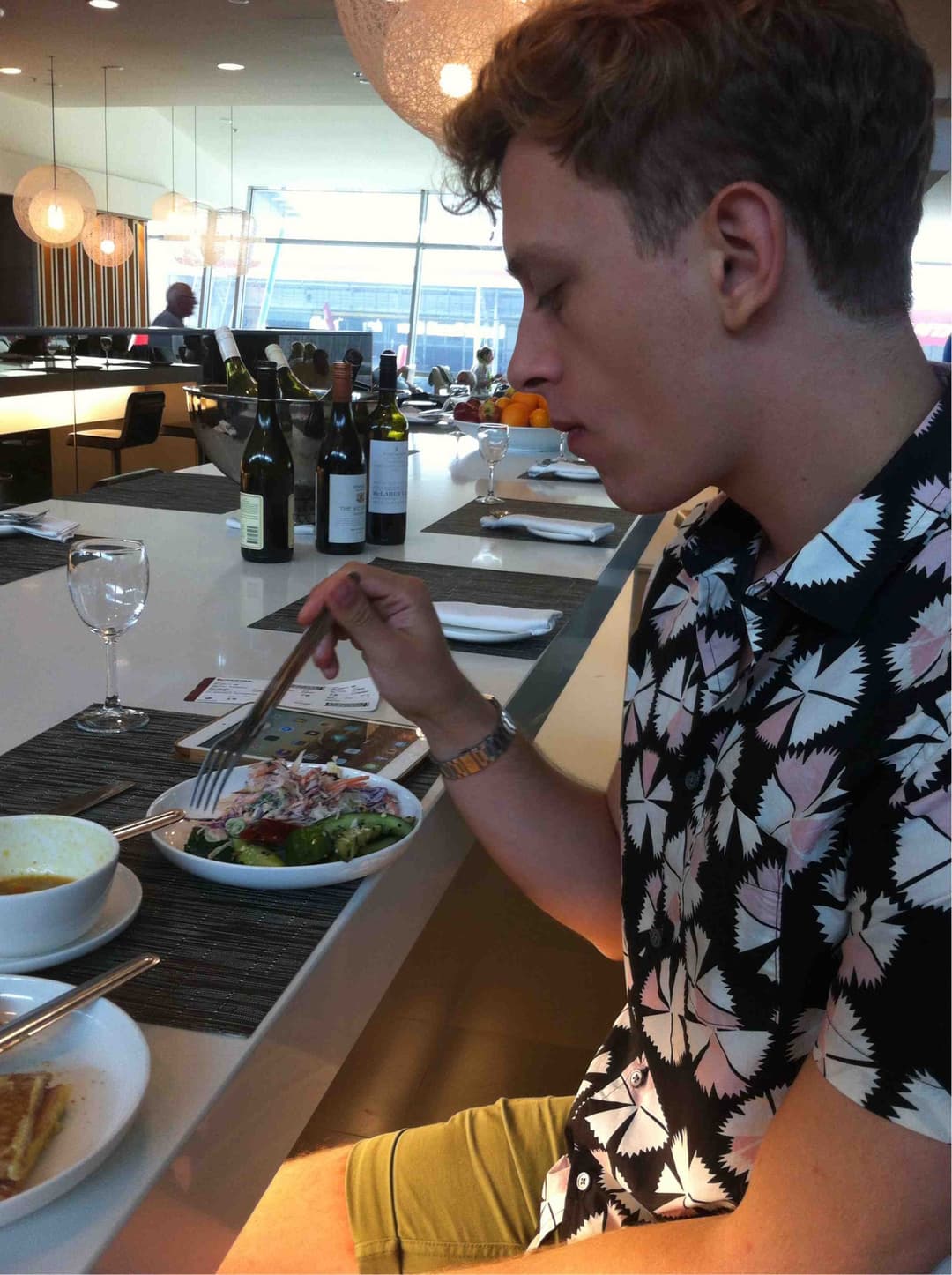 Qantas Airways Domestic Business Lounge view 5