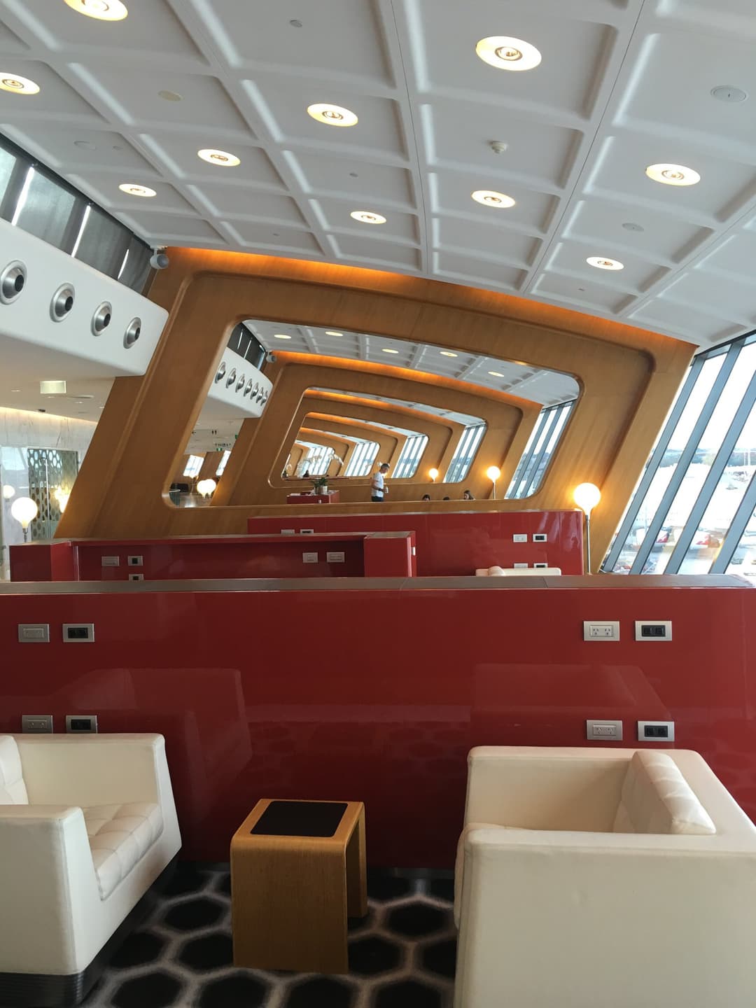 Qantas Airways International First Lounge view 55