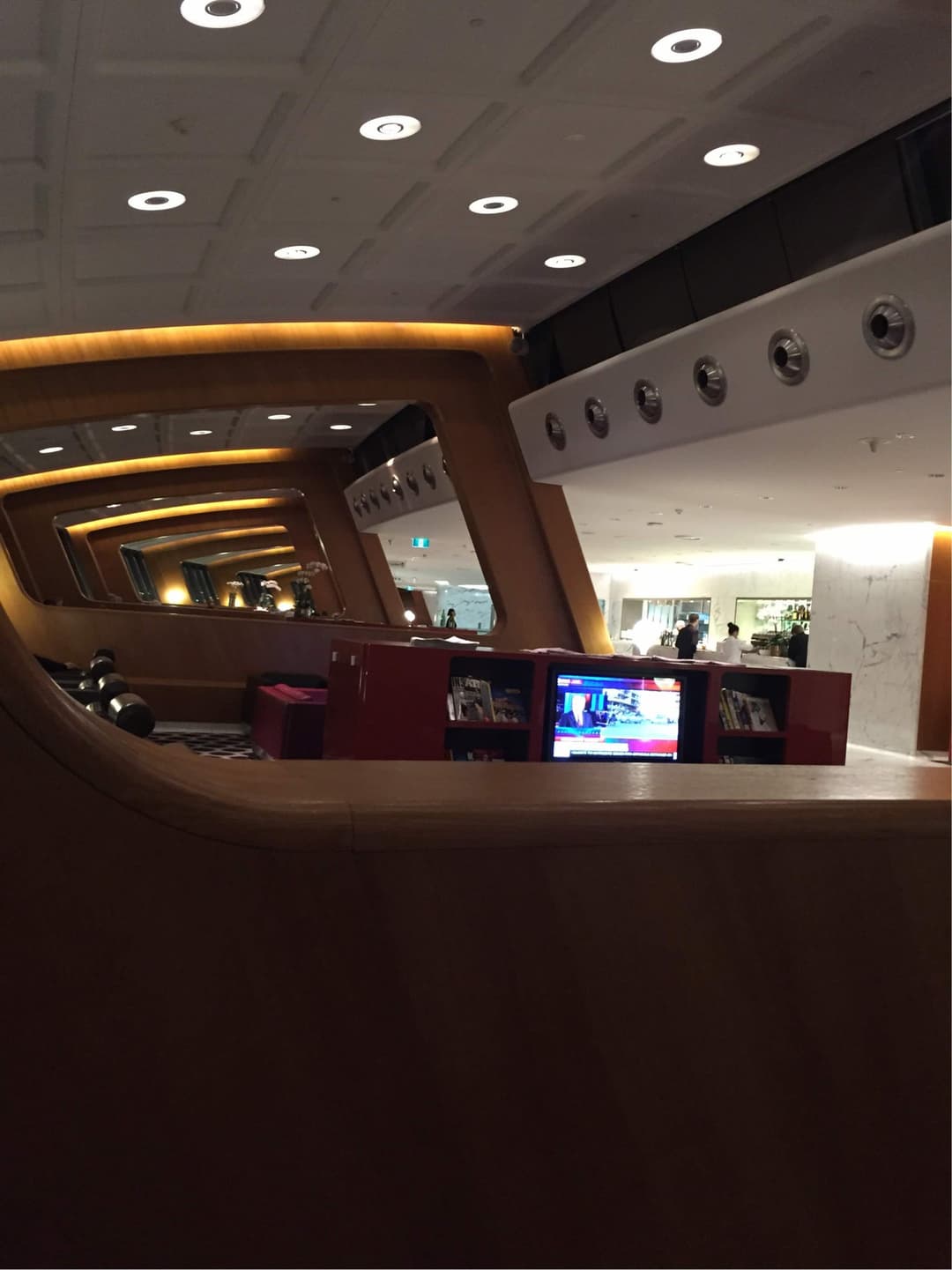 Qantas Airways International First Lounge view 54
