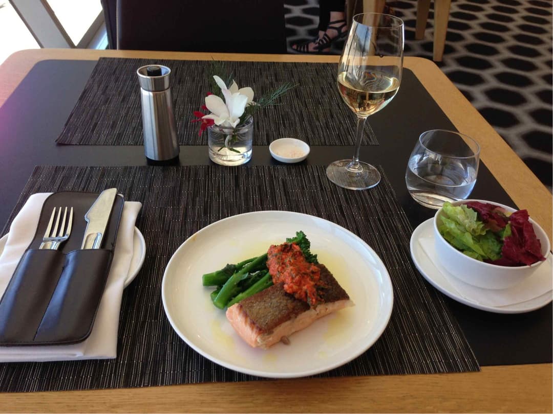 Qantas Airways International First Lounge view 1