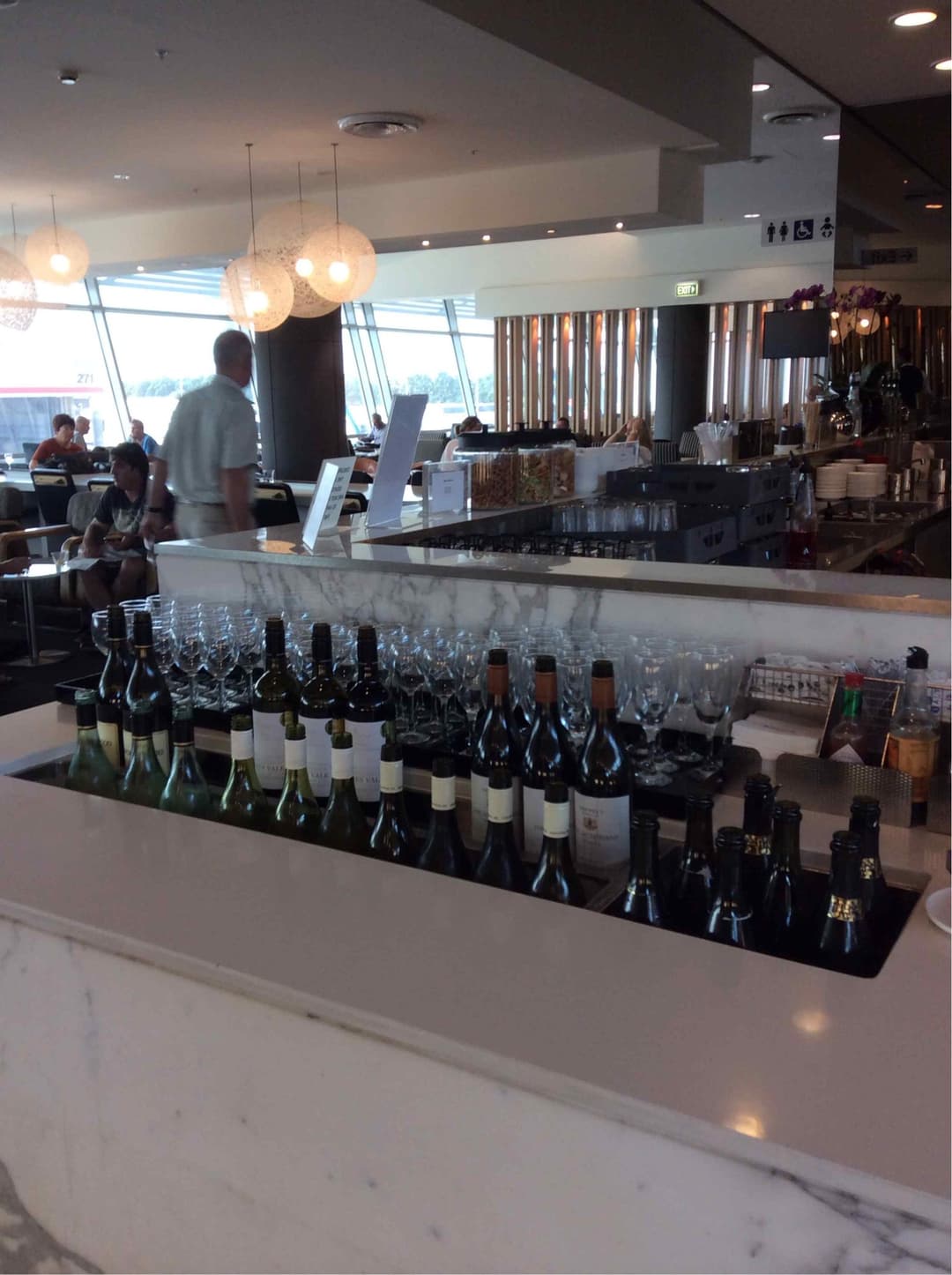 Qantas Airways Domestic Business Lounge view 2