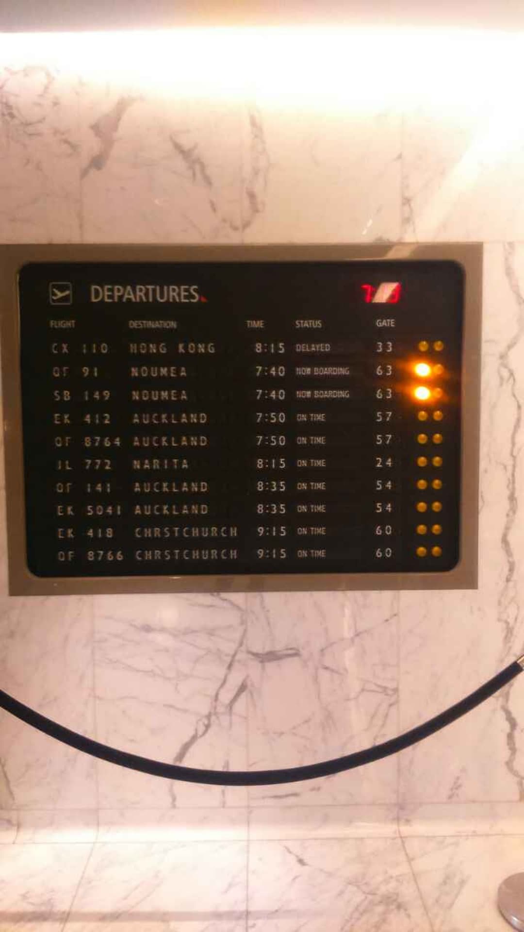 Qantas Airways International First Lounge view 49